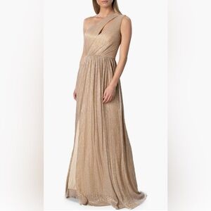 NWOT Dress the Population Women's Kienna One-Shoulder Gown